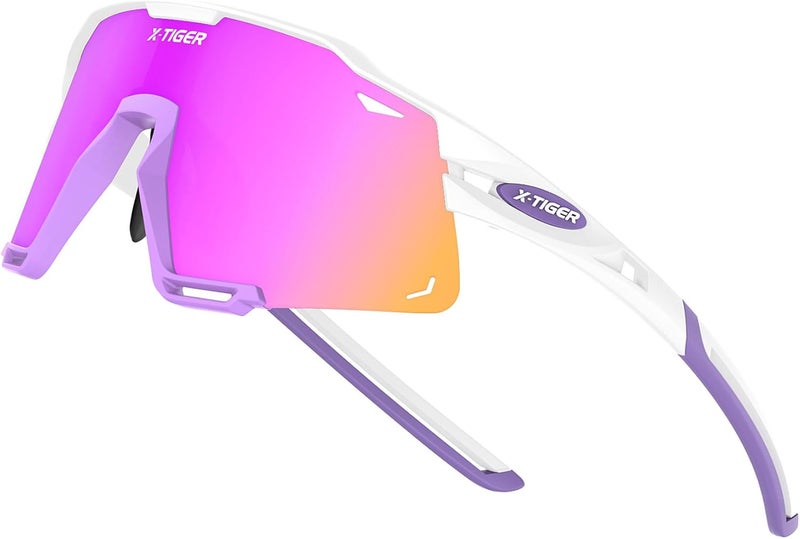 Xtiger Polarized Kids Sunglasses Youth Baseball Sunglasses UV400 Boys Girls Sports Sun Glasses for Softball Cycling Scooter - Image 1